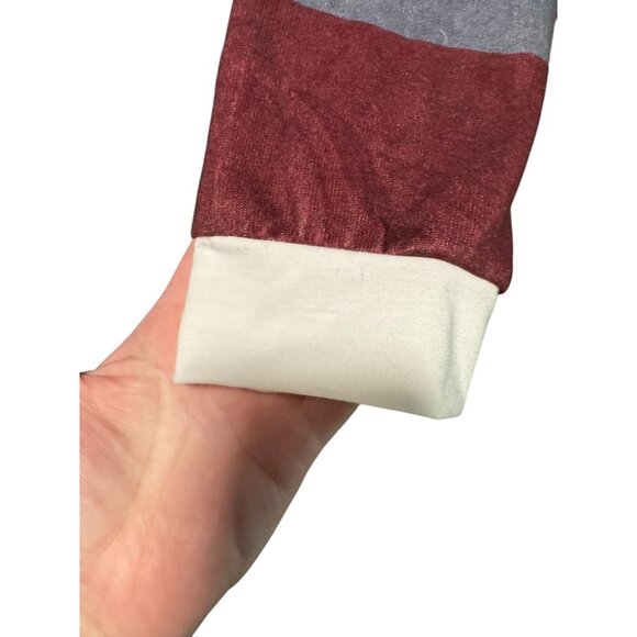 Women’s 2X Long Sleeve loose Top With Black Body & Multicolor Sleeves Soft - Picture 6 of 8